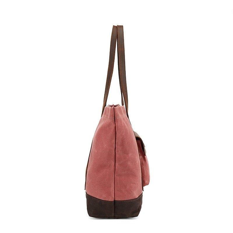 Sac Fourre-tout Surdimensionné Toile Cirée Avec Poche