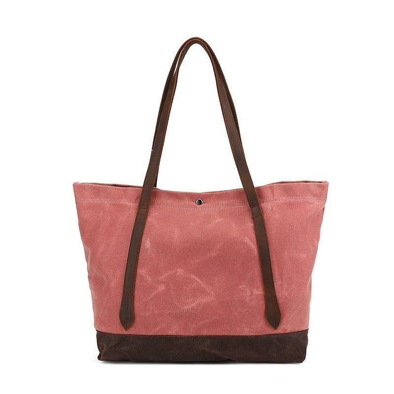Sac Fourre-tout Surdimensionné Toile Cirée Avec Poche
