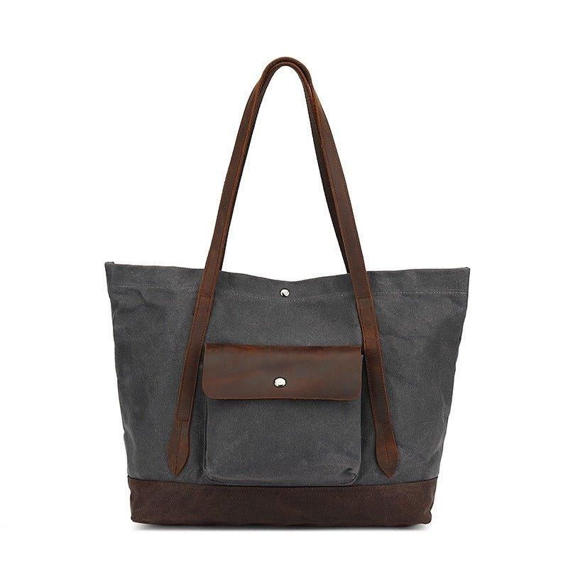Sac Fourre-tout Surdimensionné Toile Cirée Avec Poche