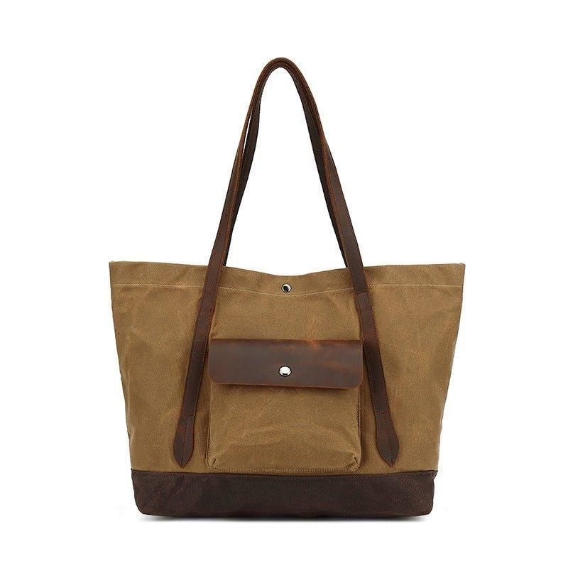 Sac Fourre-tout Surdimensionné Toile Cirée Avec Poche