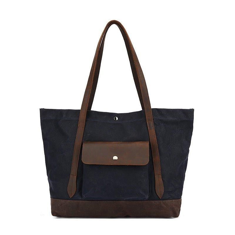 Sac Fourre-tout Surdimensionné Toile Cirée Avec Poche
