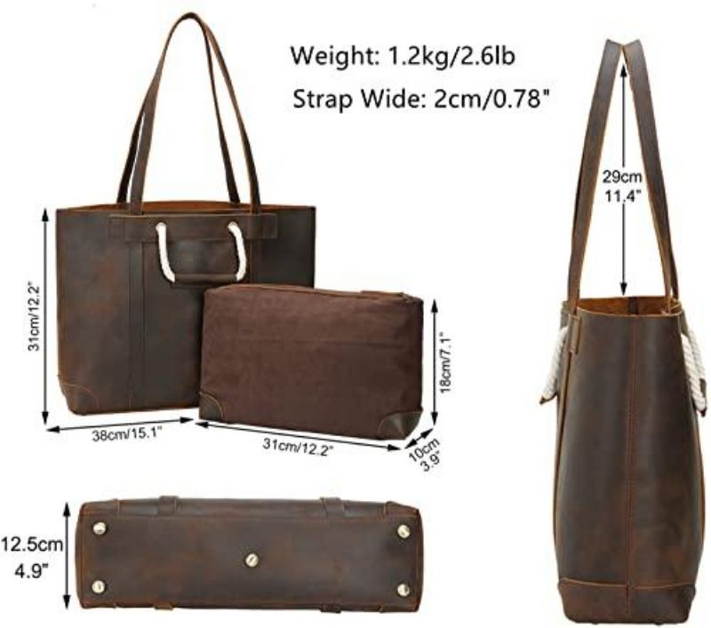 Sac À Main Cuir Bandoulière Vintage Pour Femme