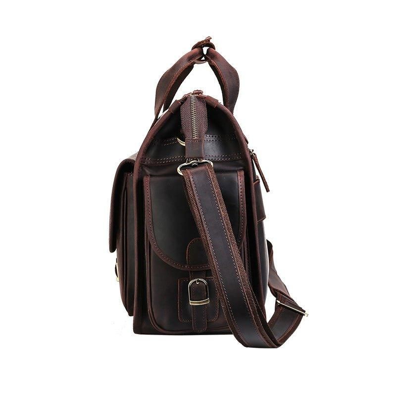 Sac À Main Vintage Porte-documents Cuir Pour Hommes
