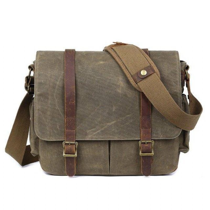 Sac Messager Pour Appareil Photo Reflex Numérique Toile Cirée