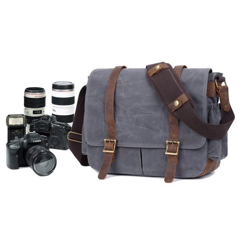 Sac Messager Pour Appareil Photo Reflex Numérique Toile Cirée