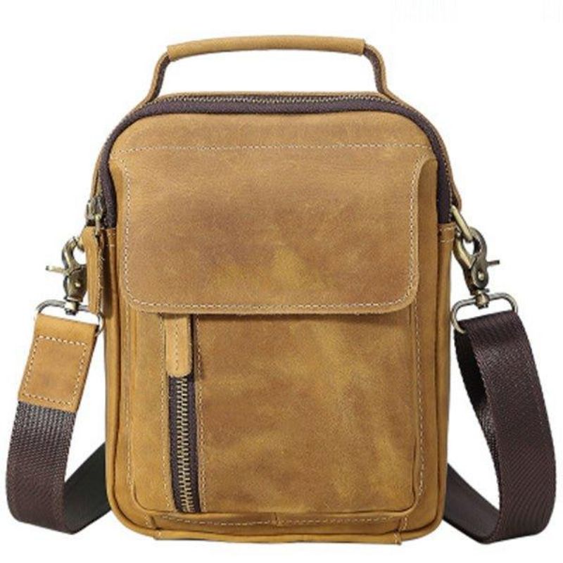 Sac Messager À Bandoulière Cuir Pour Hommes Petit