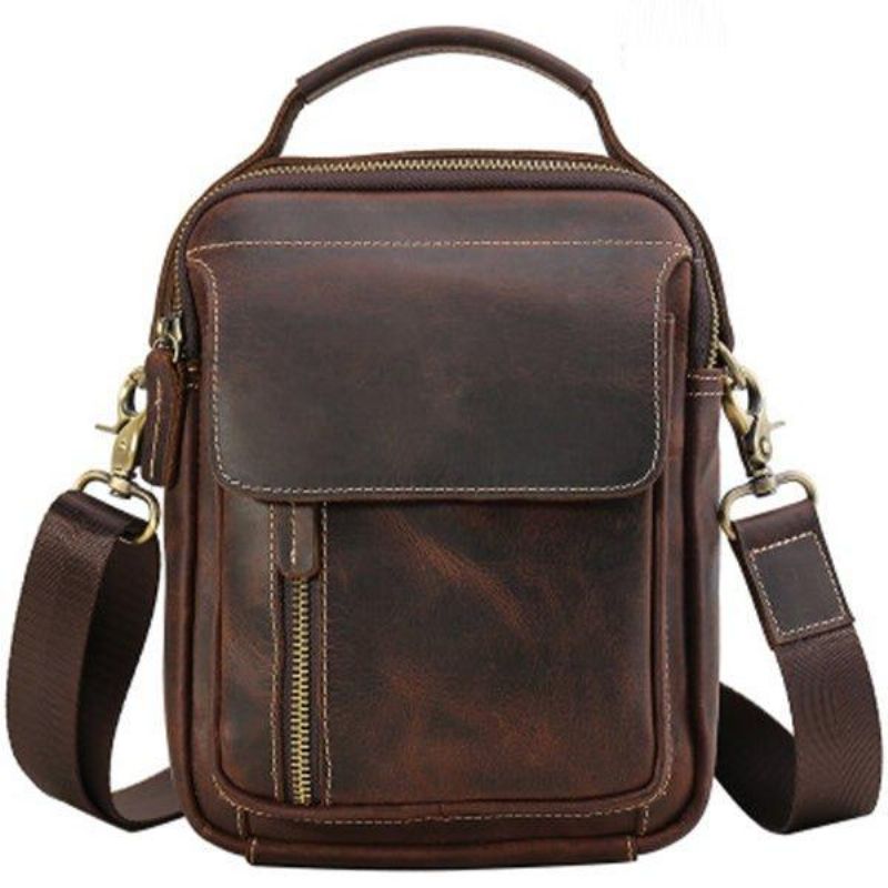 Sac Messager À Bandoulière Cuir Pour Hommes Petit