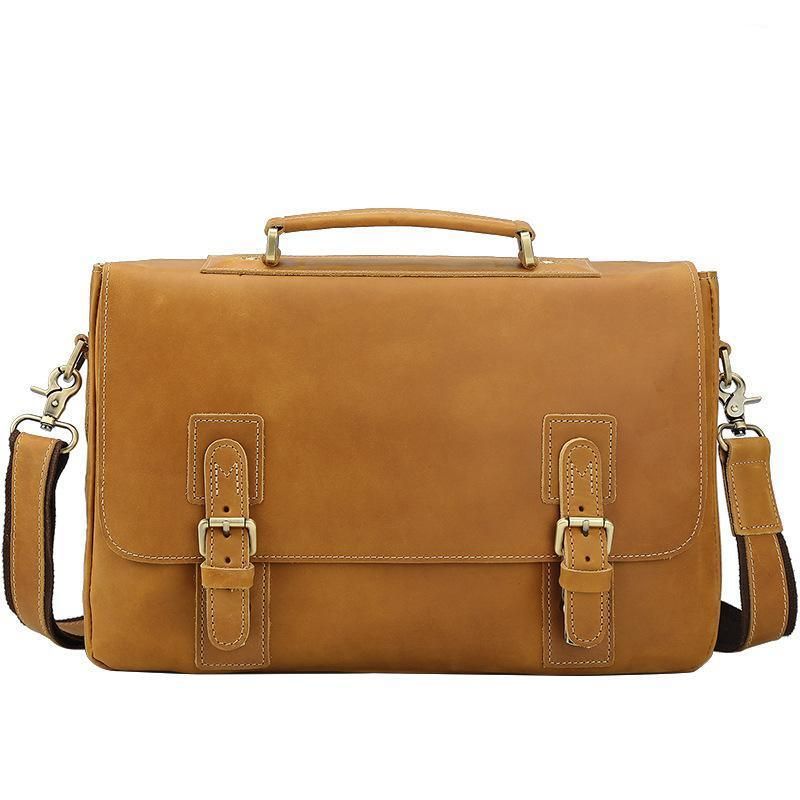 Sac Messager Cuir Véritable 14 Pouces