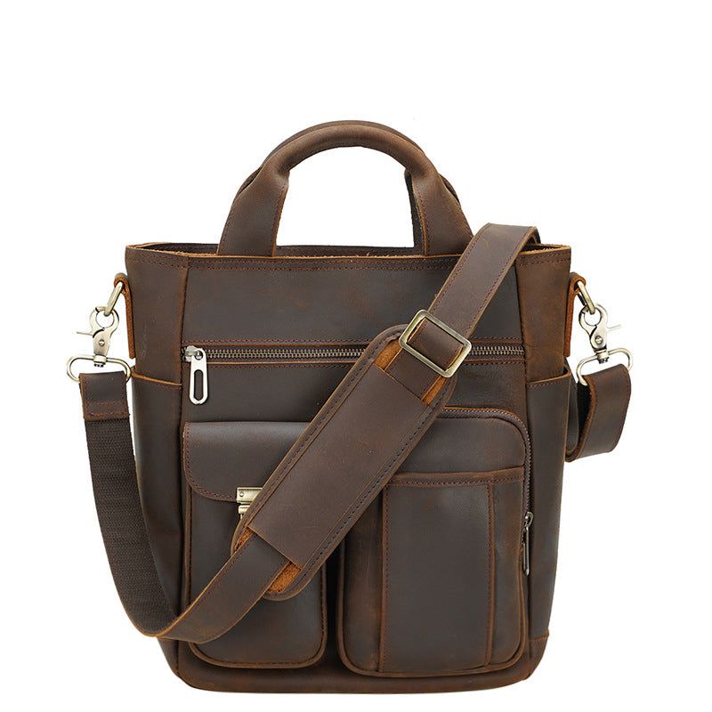 Sac Messager Cuir Vintage Extérieur Portable