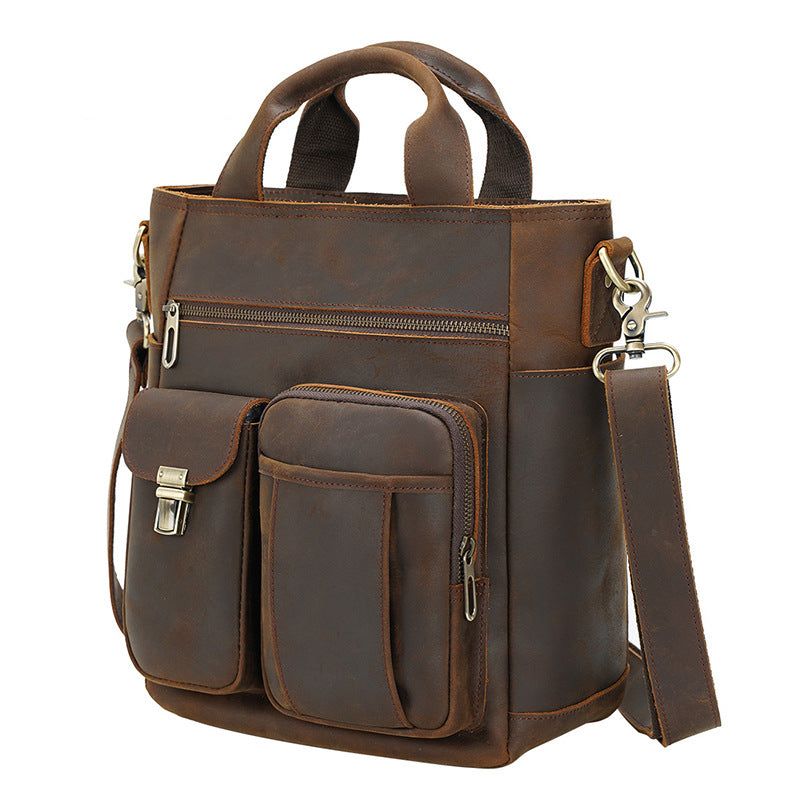 Sac Messager Cuir Vintage Extérieur Portable