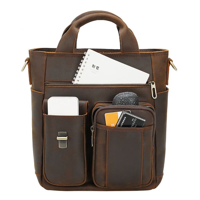 Sac Messager Cuir Vintage Extérieur Portable