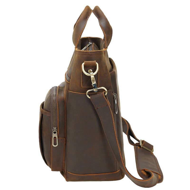 Sac Messager Cuir Vintage Extérieur Portable