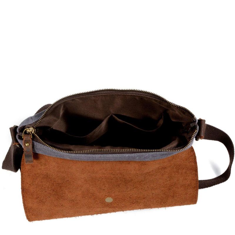 Sac Messager Toile À Bandoulière Pour Homme