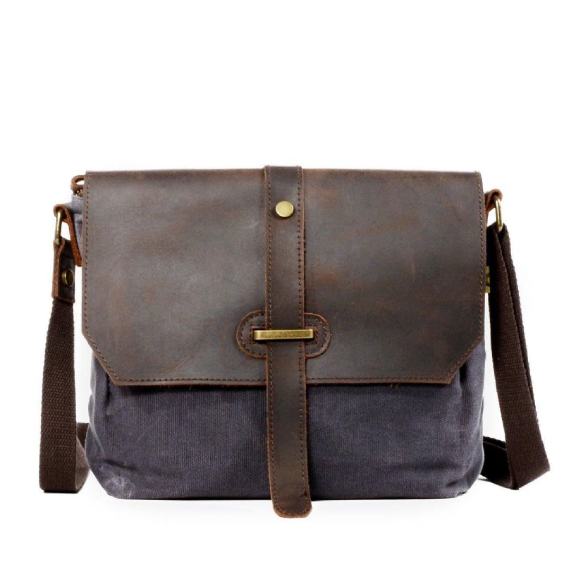 Sac Messager Toile À Bandoulière Pour Homme