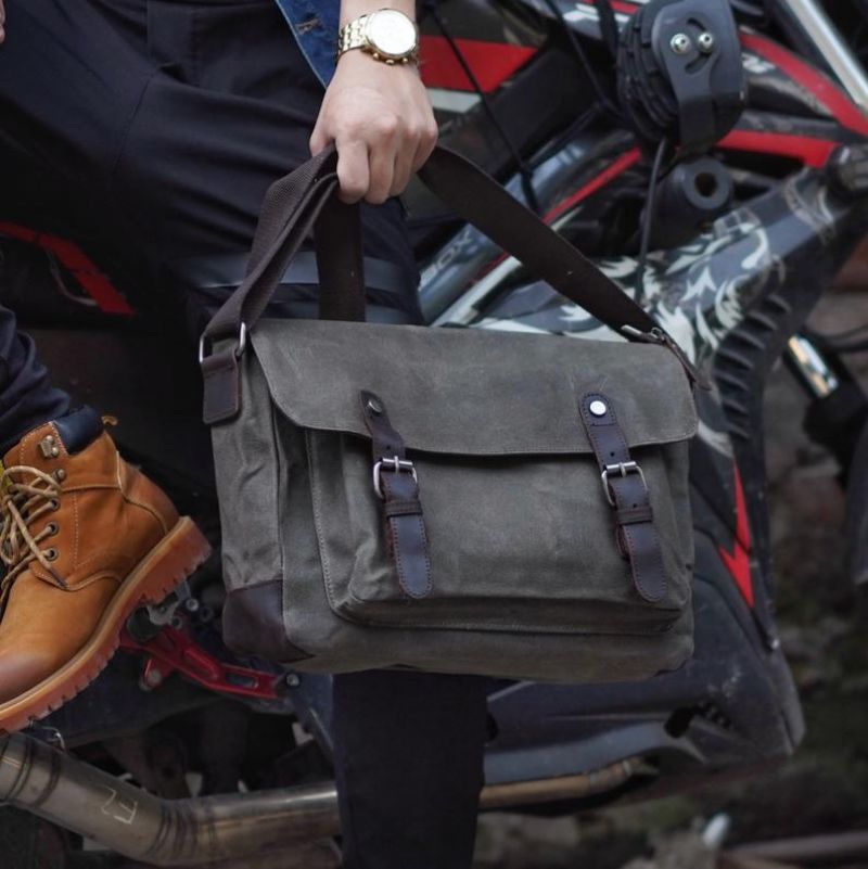 Sac Messager Toile Pour Hommes