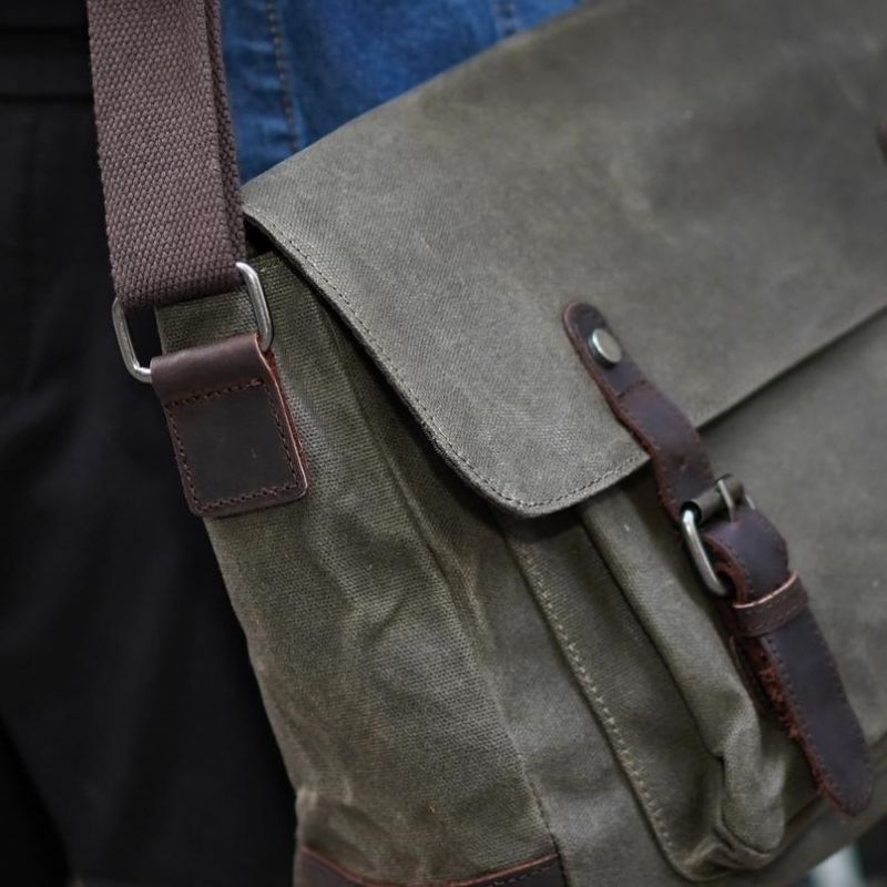 Sac Messager Toile Pour Hommes