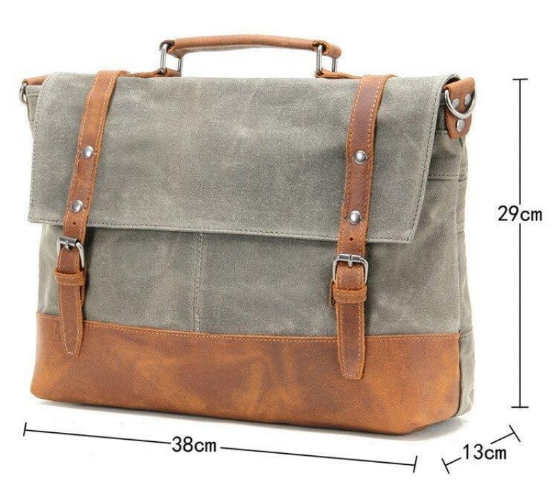Sac Messager Toile Pour Ordinateur Portable Hommes