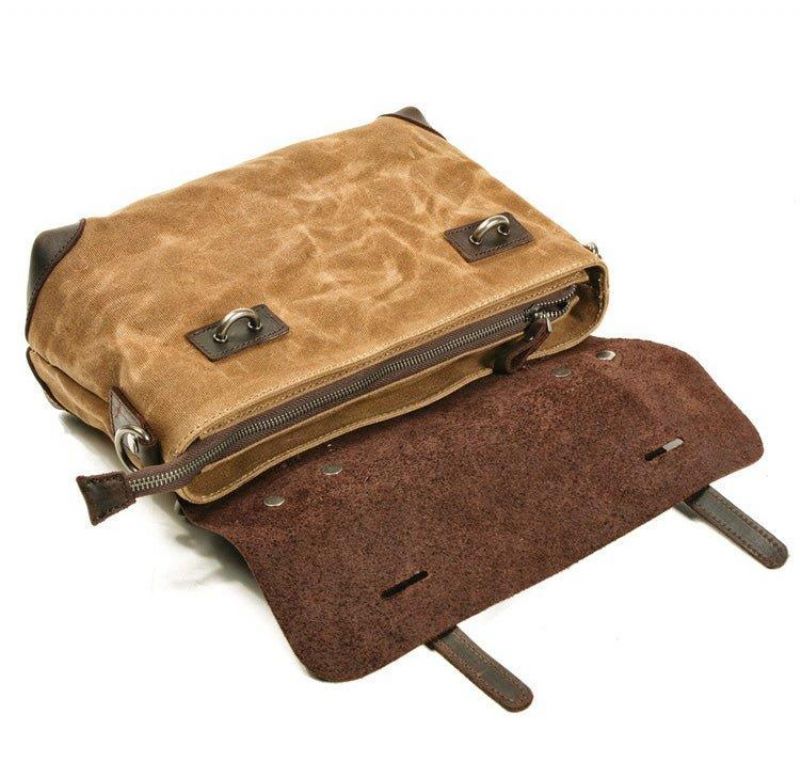 Sac Messager Toile Rétro Porte-documents Sacs Moto
