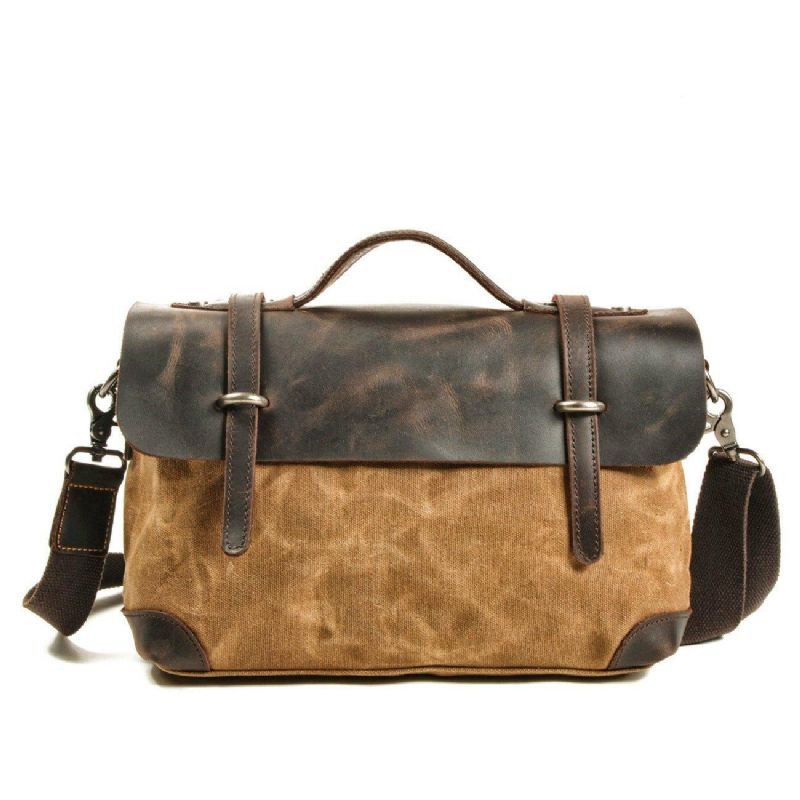 Sac Messager Toile Rétro Porte-documents Sacs Moto