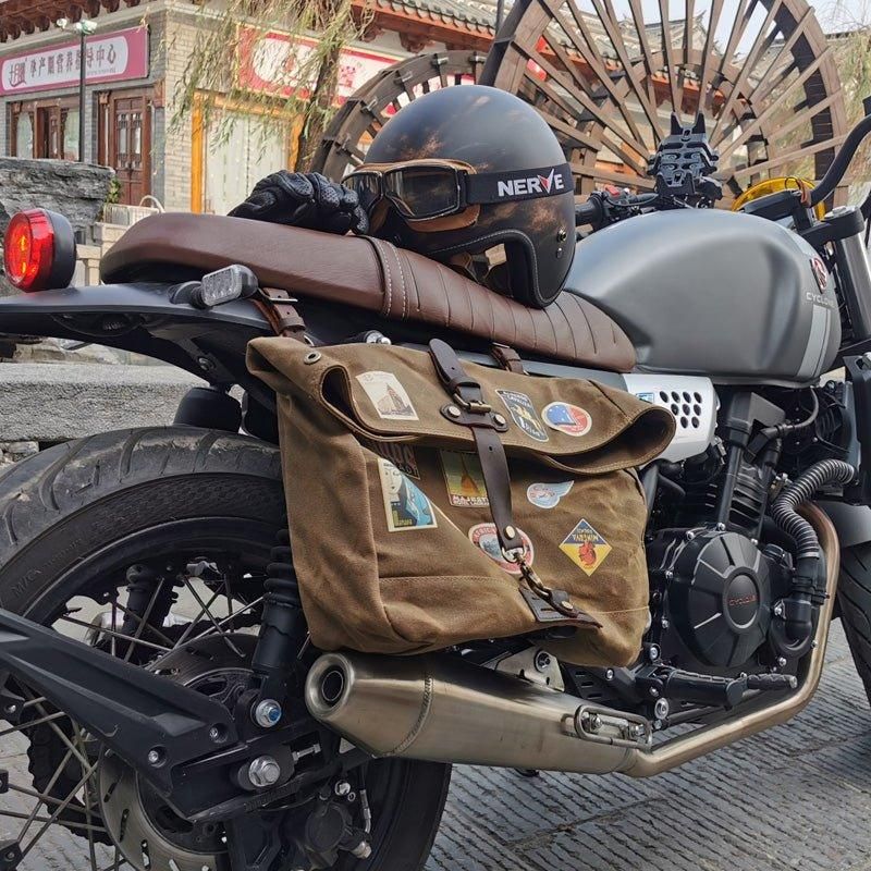 Sac Messager Toile Vintage Pour Ordinateur Portable Et Motobags