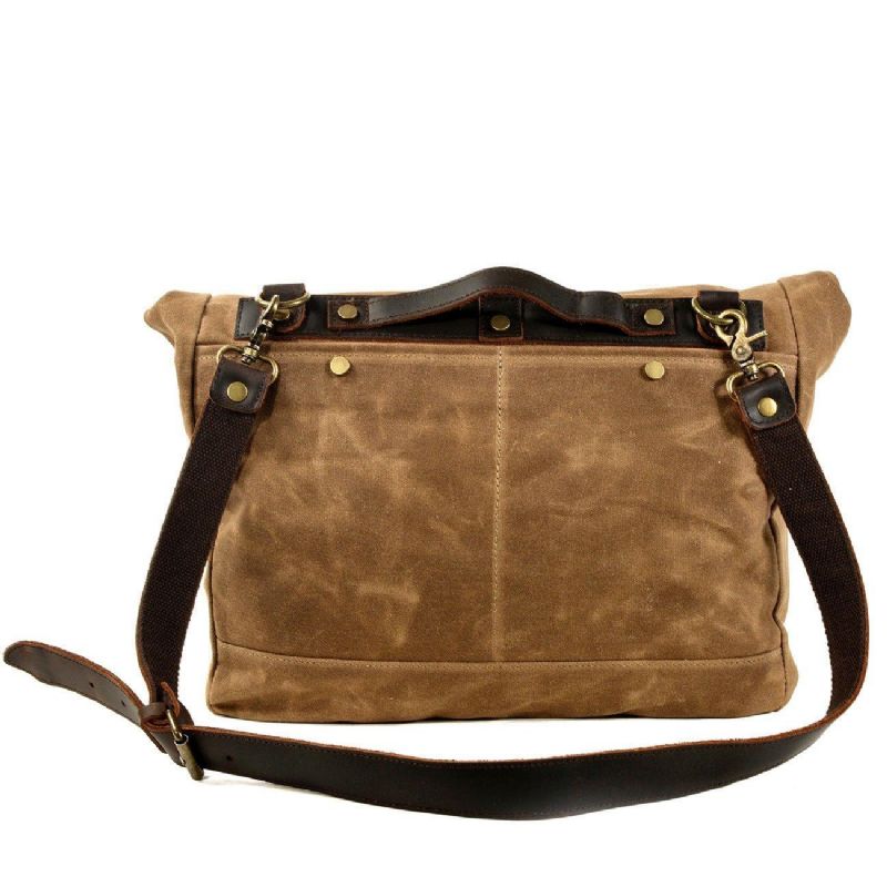 Sac Messager Toile Vintage Pour Ordinateur Portable Et Motobags