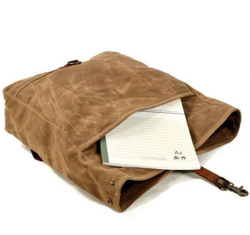 Sac Messager Toile Vintage Pour Ordinateur Portable Et Motobags