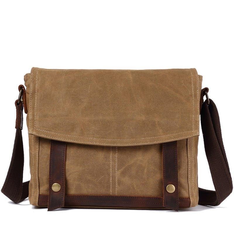 Sac Messager Vintage Toile À Bandoulière Pour Homme