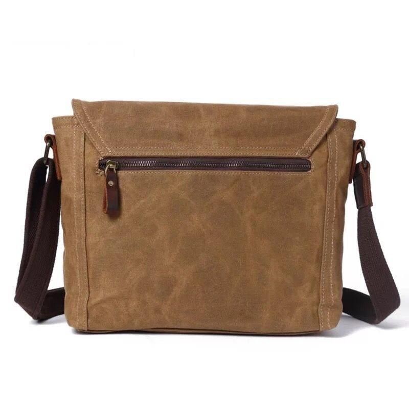Sac Messager Vintage Toile À Bandoulière Pour Homme