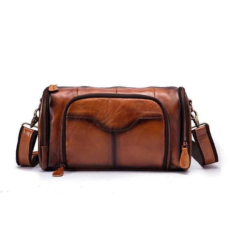Sac Messager Voyage Cuir Véritable Pour Homme