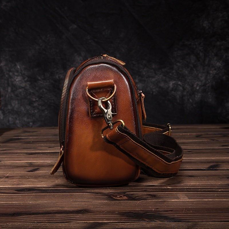 Sac Messager Voyage Cuir Véritable Pour Homme