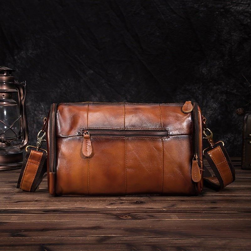 Sac Messager Voyage Cuir Véritable Pour Homme