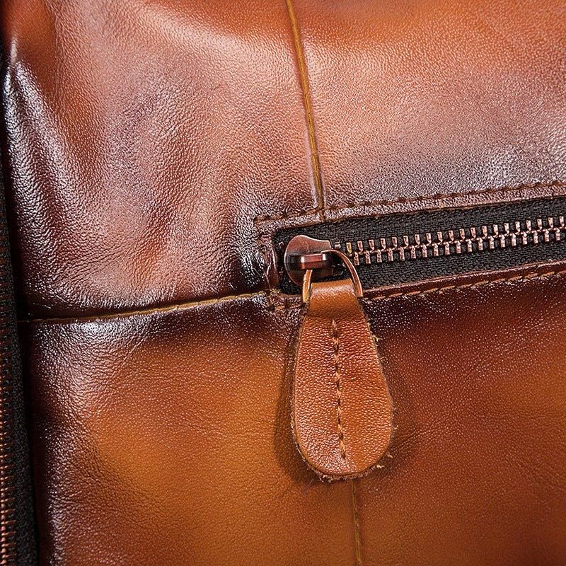 Sac Messager Voyage Cuir Véritable Pour Homme