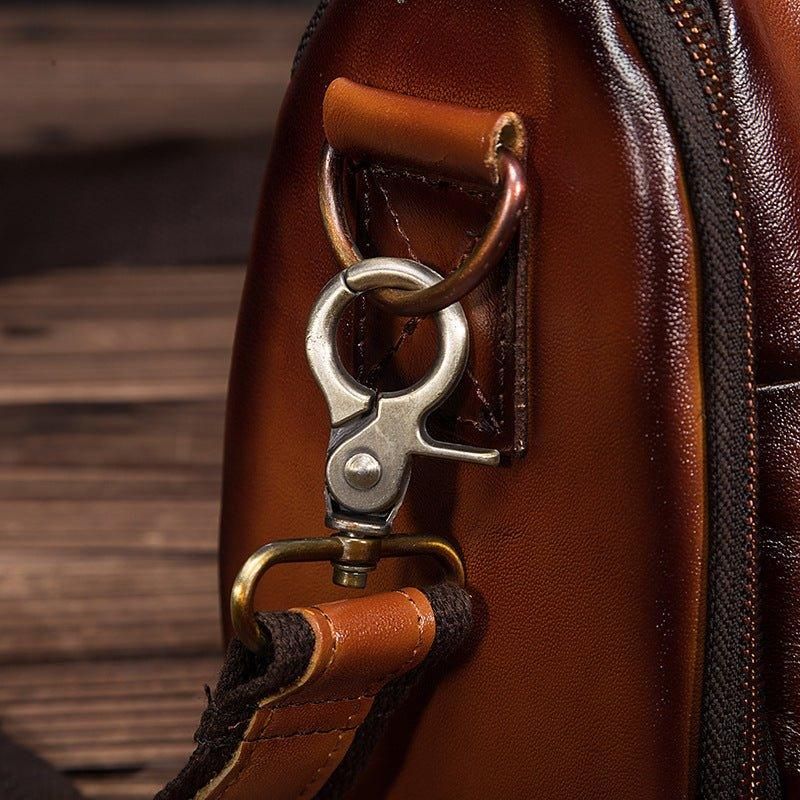 Sac Messager Voyage Cuir Véritable Pour Homme