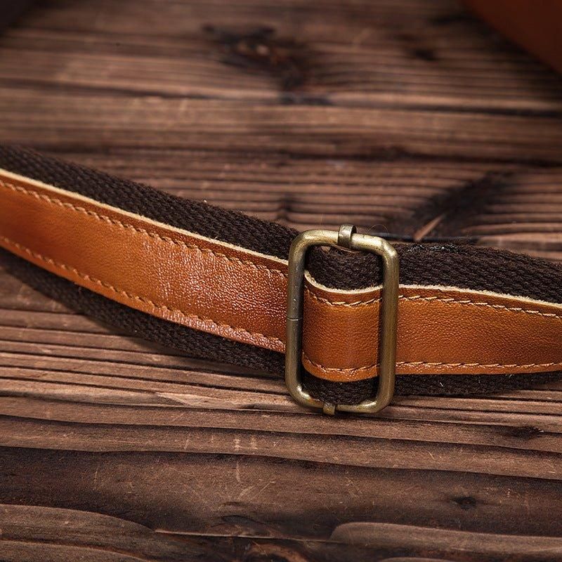 Sac Messager Voyage Cuir Véritable Pour Homme