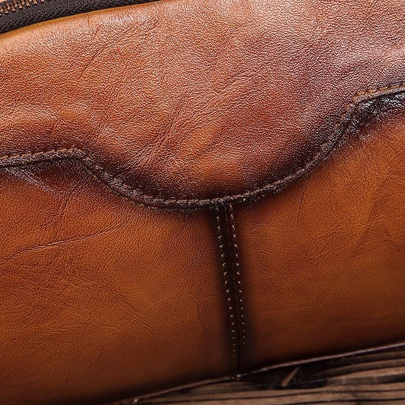 Sac Messager Voyage Cuir Véritable Pour Homme