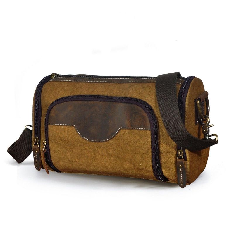Sac Messager Voyage Cuir Véritable Pour Homme
