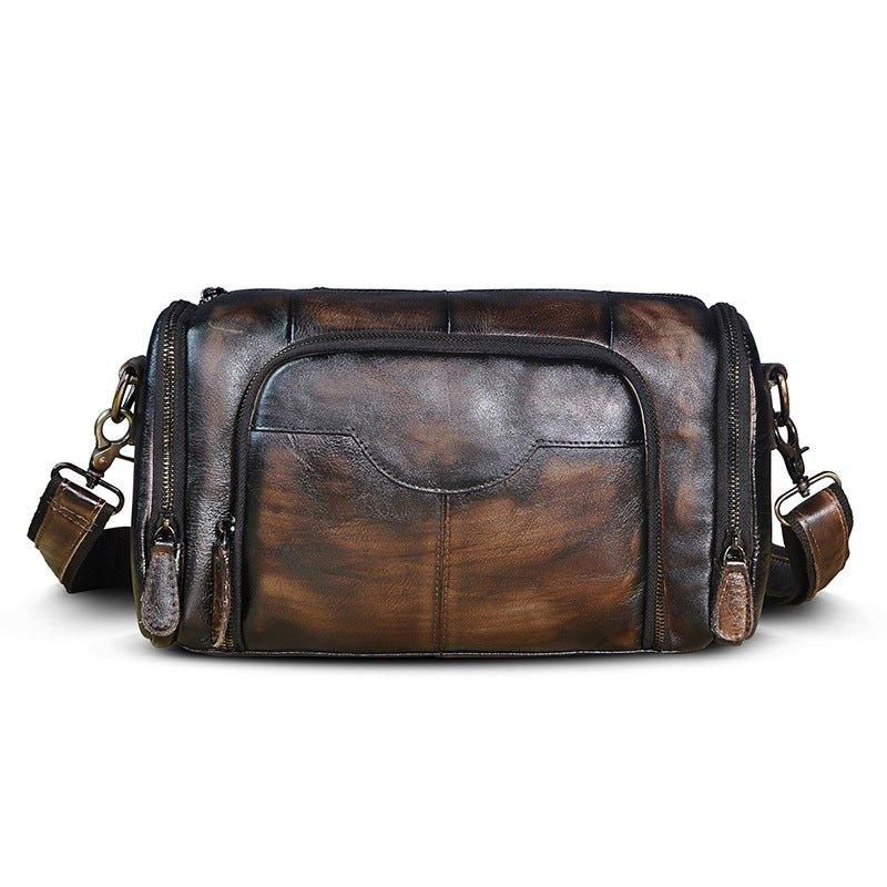 Sac Messager Voyage Cuir Véritable Pour Homme