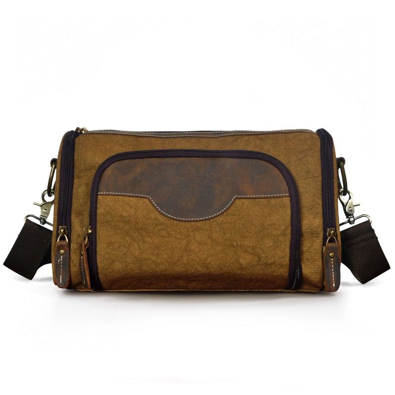 Sac Messager Voyage Cuir Véritable Pour Homme