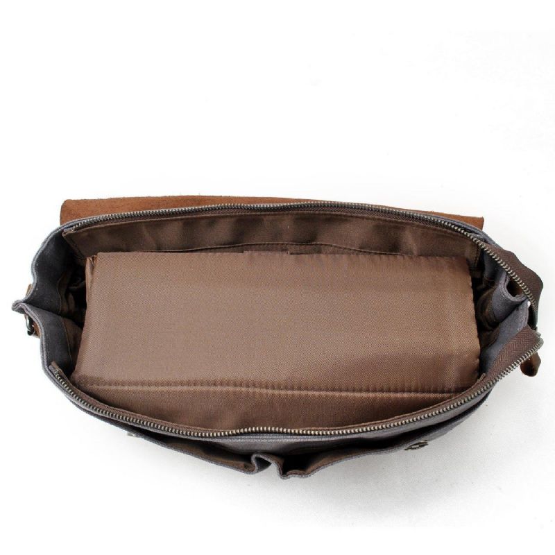 Sac Photo Imperméable Toile Cirée Et Cuir