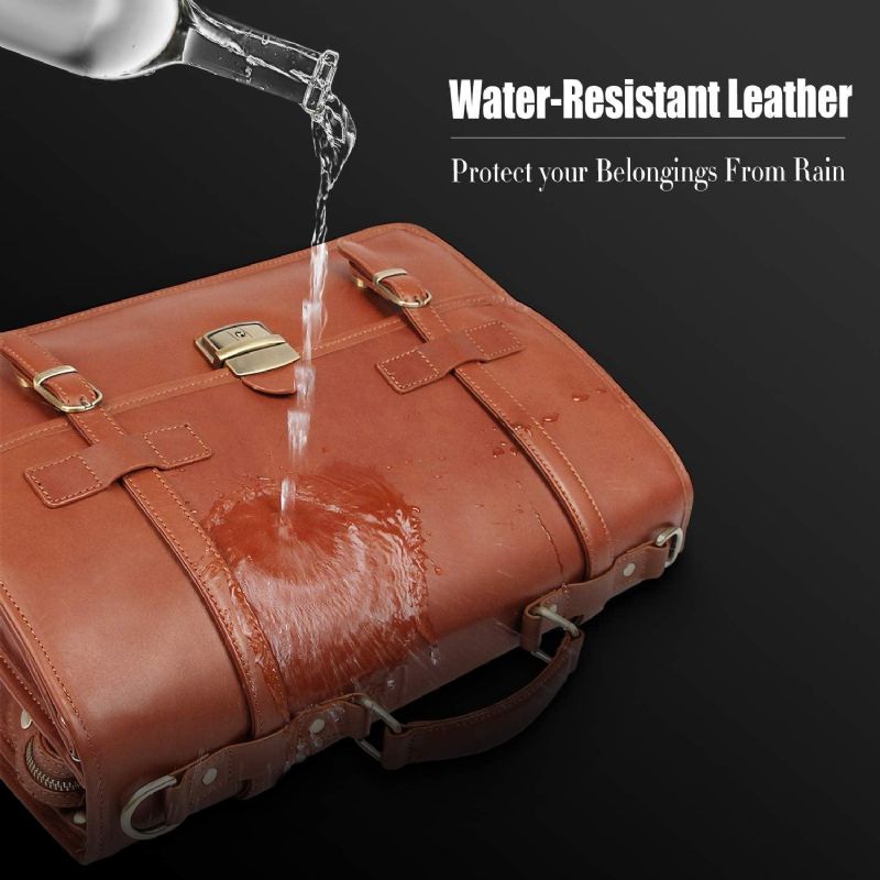 Sac Porte-documents Pour Hommes Cuir Style Britannique