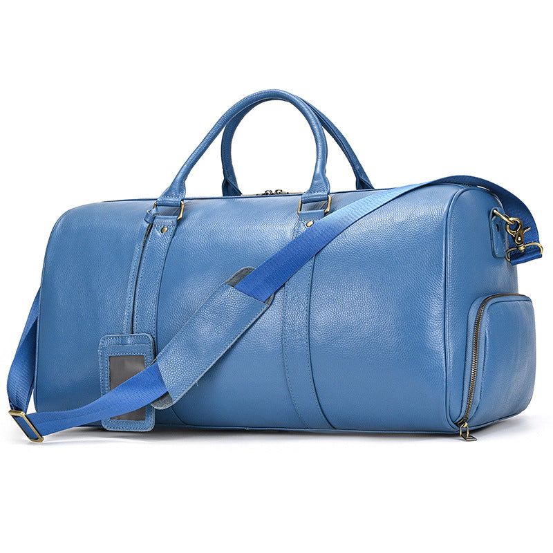 Sac Sport Cuir Avec Compartiment À Chaussures