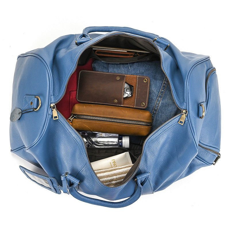 Sac Sport Cuir Avec Compartiment À Chaussures