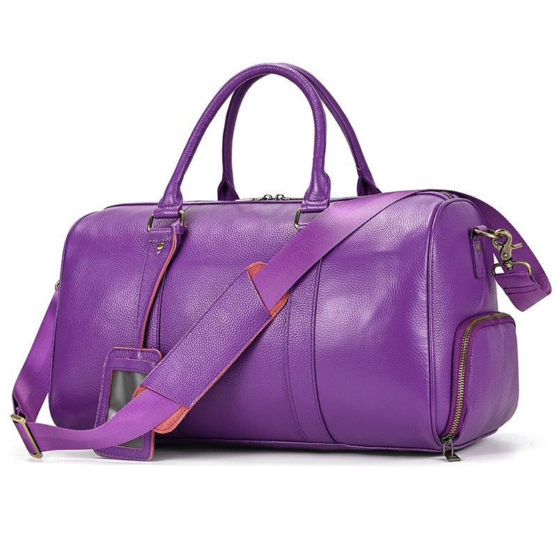 Sac Sport Cuir Avec Compartiment À Chaussures