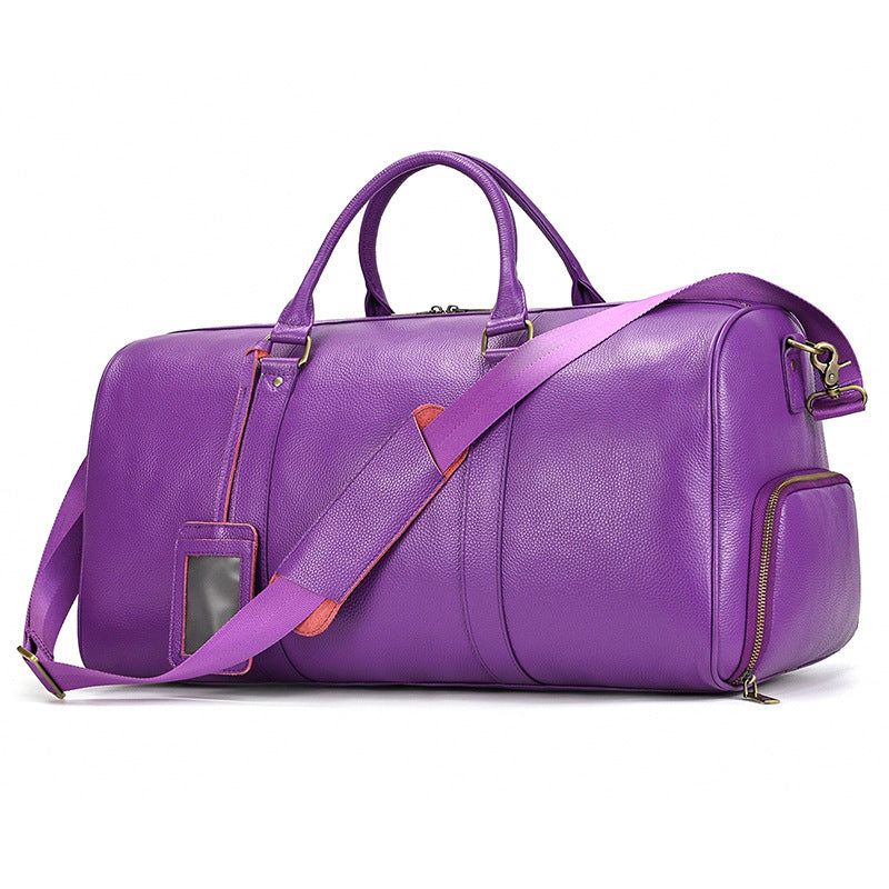 Sac Sport Cuir Avec Compartiment À Chaussures