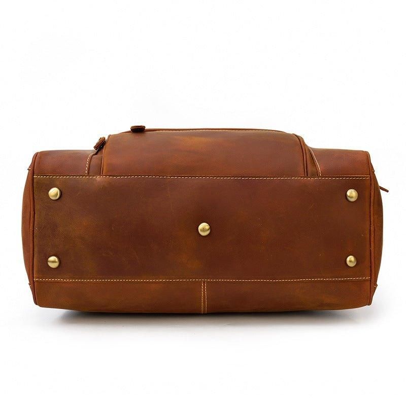 Sac Sport Cuir Avec Poches Pour Homme