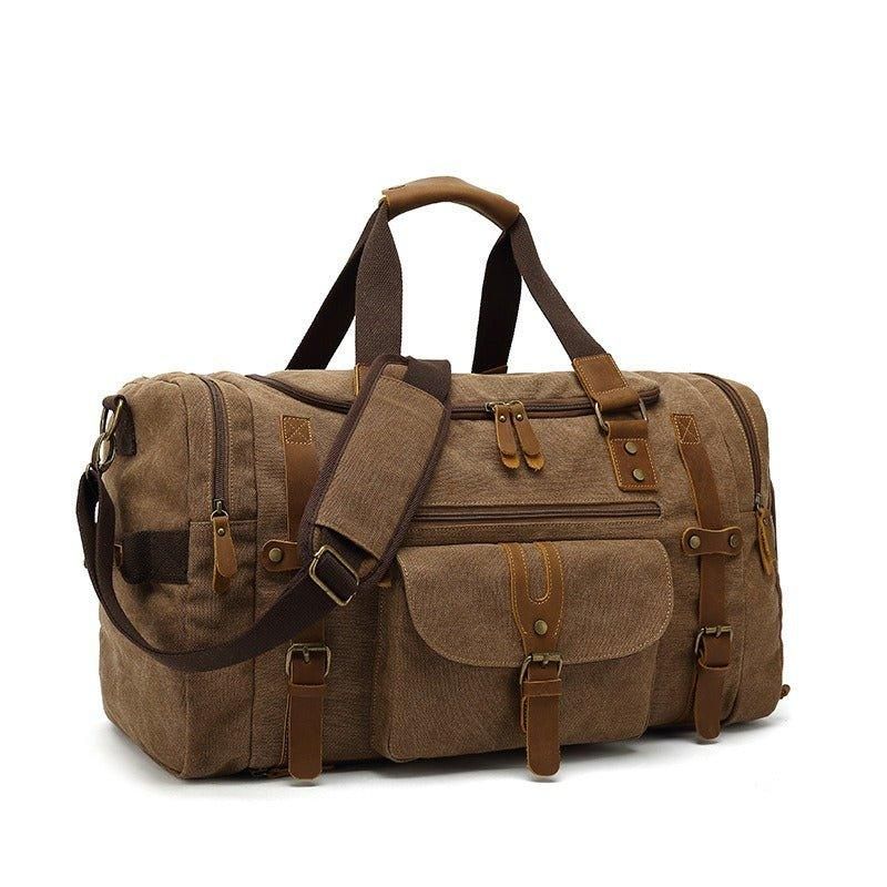 Sac Sport Toile Pour Hommes Salle Avec Poche À Chaussures