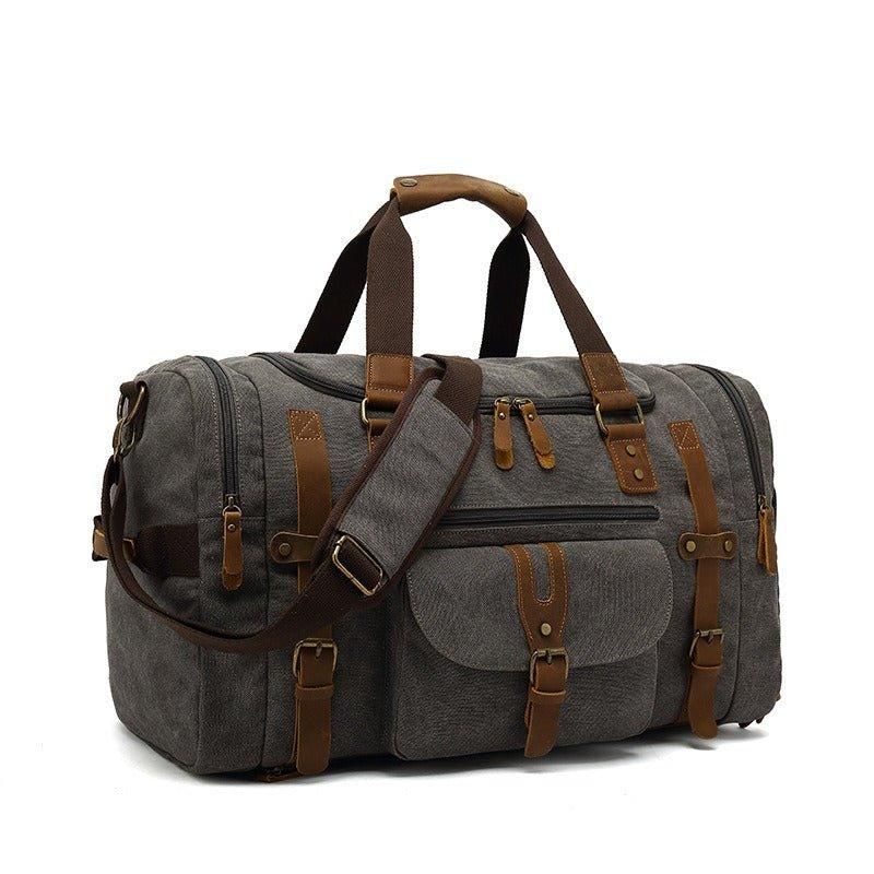 Sac Sport Toile Pour Hommes Salle Avec Poche À Chaussures