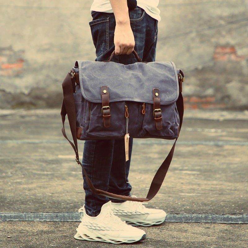 Sac Travail Pour Hommes Messenger Fit Ordinateur Portable 15.6 Pouces