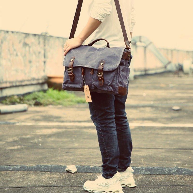 Sac Travail Pour Hommes Messenger Fit Ordinateur Portable 15.6 Pouces