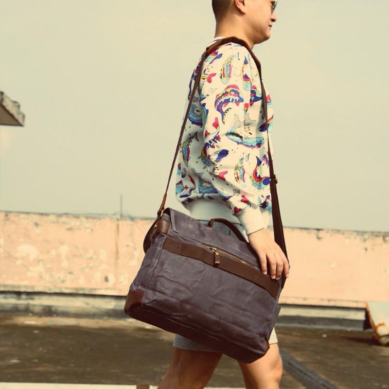 Sac Travail Pour Hommes Messenger Fit Ordinateur Portable 15.6 Pouces